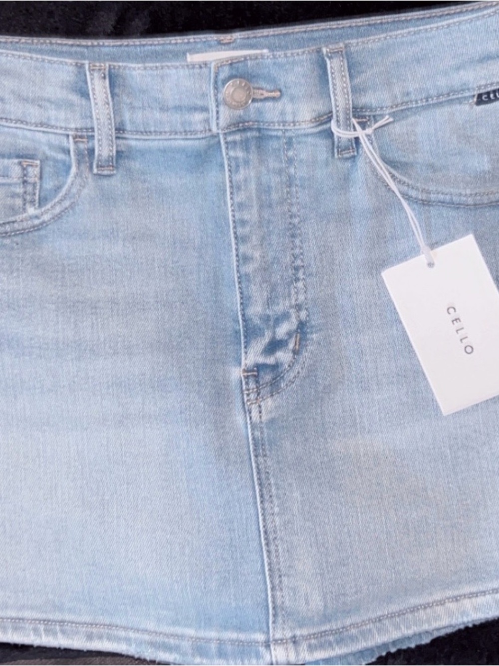 Cello Light Blue Women's skorts - Classic Back Pocket Detail